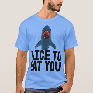 T-shirt Agréable De Manger Vous Requin Tee - shirts Drôle