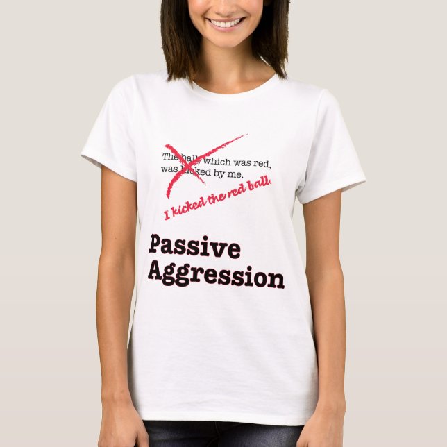T-shirt Agression passive (Devant)