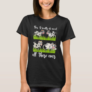 T-shirt Agriculteur D'Animaux De Ferme Oui J'Ai Vraiment B