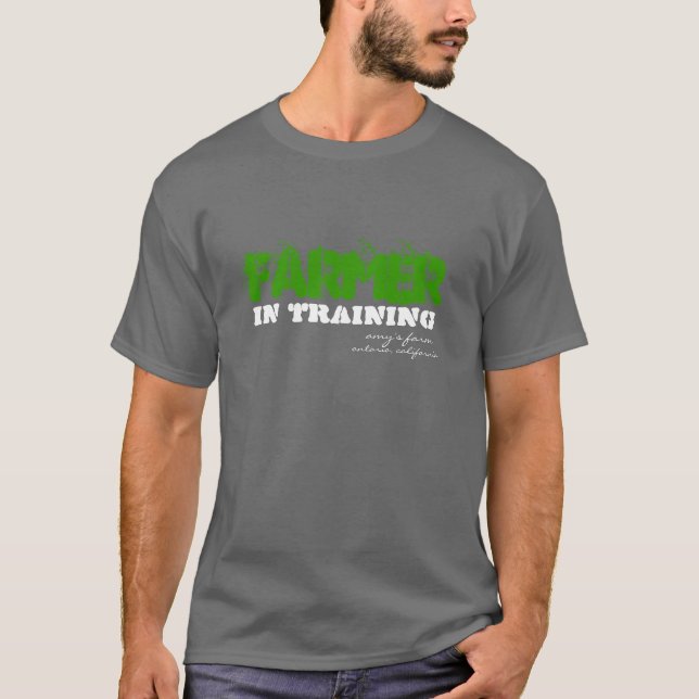 T-shirt AGRICULTEUR dans la formation (Devant)
