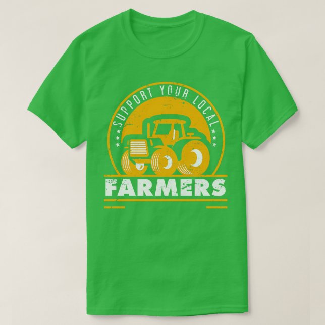 T-shirt Agriculteur de soutien cadeau fermier (Design devant)