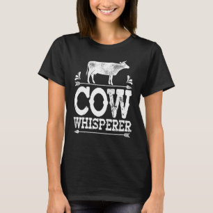 T-shirt Agriculteur Éleveuse Génisse Apprivoiseur Vaches F
