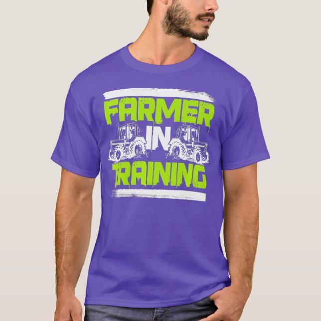 T-shirt Agriculteur En Formation Rancher Funny Farming Pre (Devant)