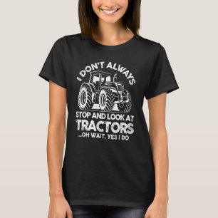 T-shirt Agriculteur en train de cultiver Je ne m'arrête p