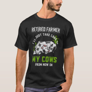 T-shirt Agriculteur retraité Vache Ferme de retraite Anima