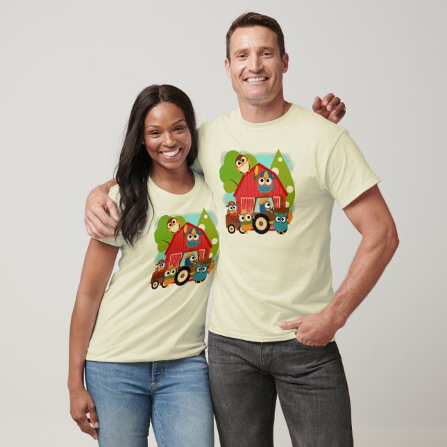 T-shirt Agriculteurs de hibou (Unisexe)