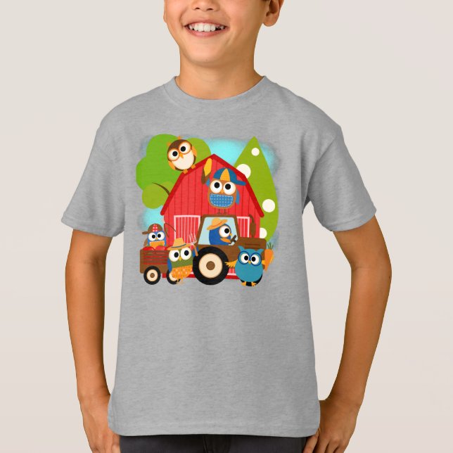 T-shirt Agriculteurs de hibou (Devant)