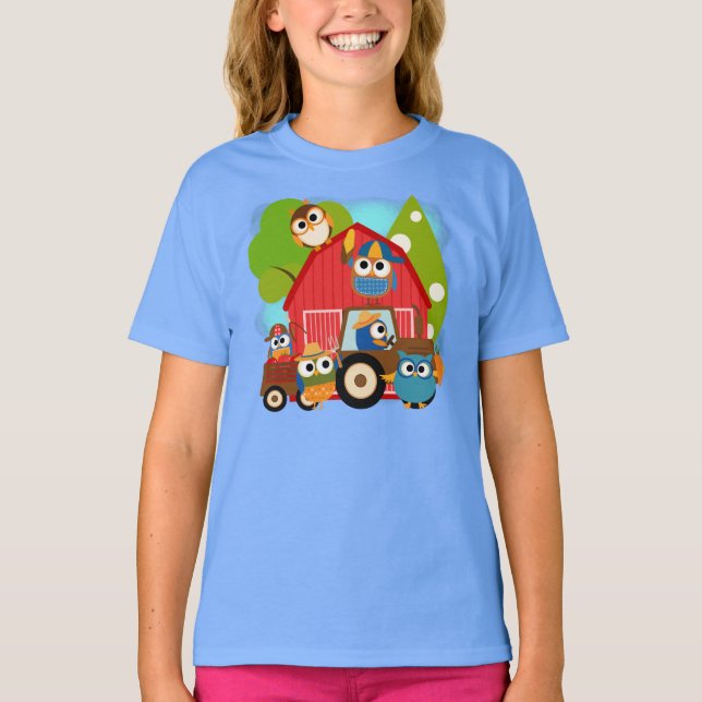 T-shirt Agriculteurs de hibou (Devant)