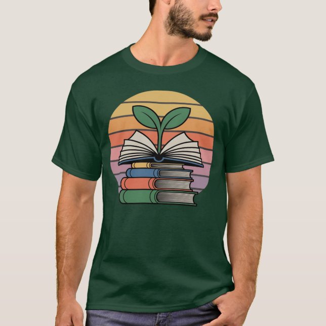 T-shirt Agricultural Teacher Knowledge Growth Sunset Vecto (Devant)