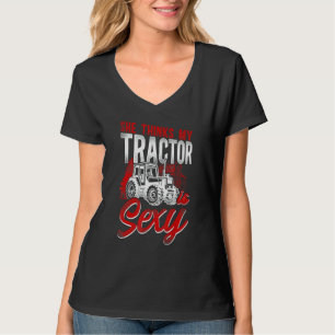 T-shirt Agriculture Agriculteur Tracteur Tracteur Vintage