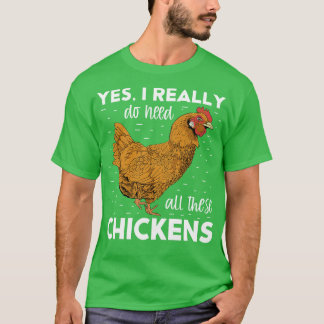 T-shirt Agriculture Amusante Agriculteur Poulet Amant ferm