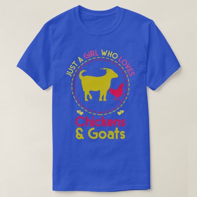 T-shirt Agriculture Chèvre de poulet (Design devant)