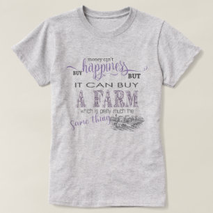 T-shirt AGRICULTURE DE PAYS   L'argent ne peut pas acheter