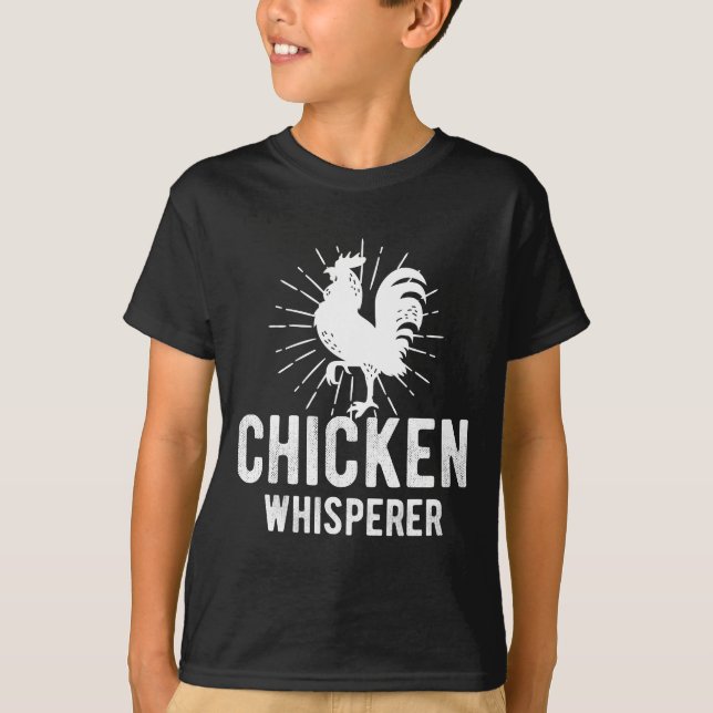 T-shirt Agriculture de visage de poulet d'asile de fous de (Devant)