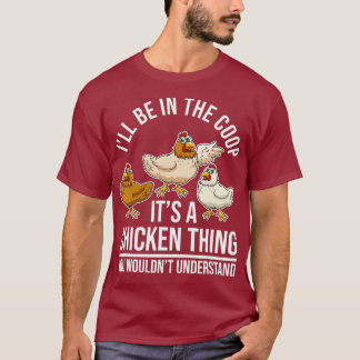 T-shirt Agriculture Du Poulet - Hen Chicken Farmer - Je Se