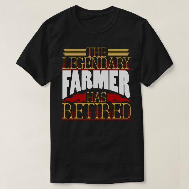 T-shirt Agriculture Retraite agricole (Design devant)
