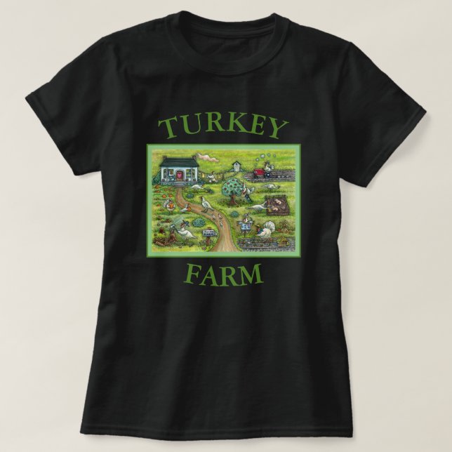 T-SHIRT AGRICULTURE TURQUE GRÂCE À L'OCTROI D'OISEAUX HUMO (Design devant)