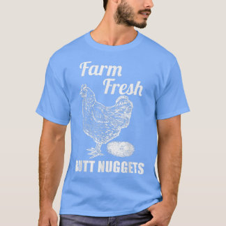 T-shirt Agritourisme Fraîche Beurre Nuggets Ferme de poule
