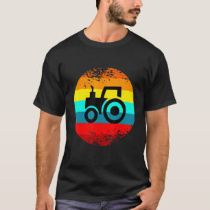 T-shirt Agritourisme vintage Avec Ferme De Tracteur