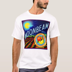 T-shirt agrume de marque de Moonbeam d'étiquette de caisse