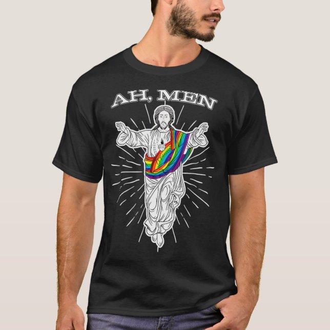T-shirt Ah men Don pour Hommes Gay (Devant)