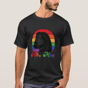 T-shirt Ah Men Jesus Christ Gay Christian Drôle LGBTQ Prid