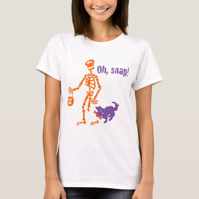 T-shirt Ah, squelette instantané (Devant)