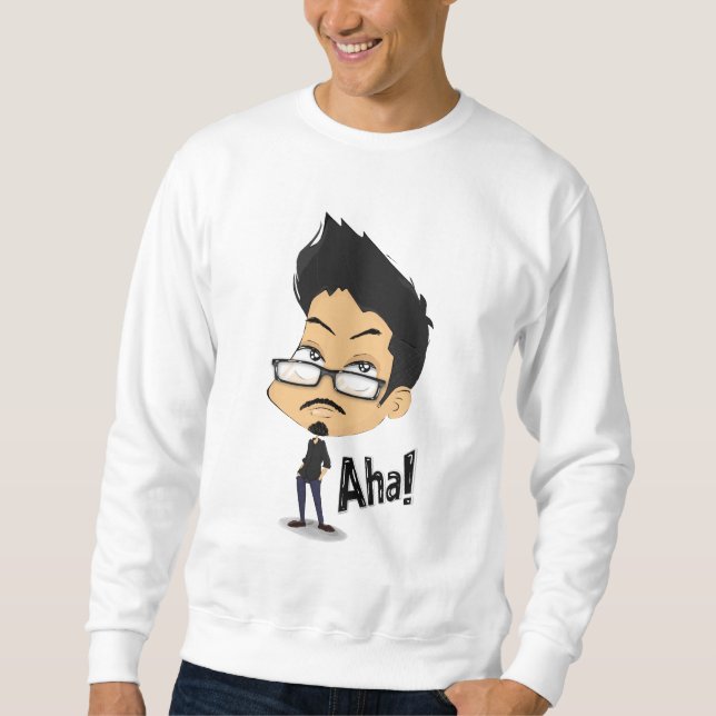 T-Shirt"Aha!" Moment Graphic Sweatshirt | Funny  (Devant)