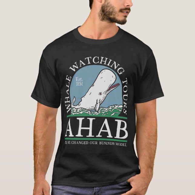 T-shirt Ahab Whale Watch (Devant)