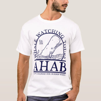 T-shirt Ahab Whale Watch (Lineal)