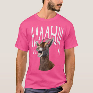 T-shirt Ahhh hurlant Chèvre Drôle Goat Lover hurlant Goa