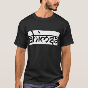 T-shirt Ahimsa - अहिंसा - principe bouddhiste