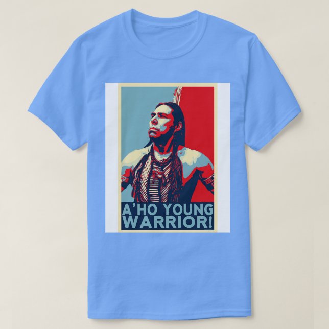 T-shirt Aho Young Warrior Rez Dogs par CH3Media Baby Bodys (Design devant)
