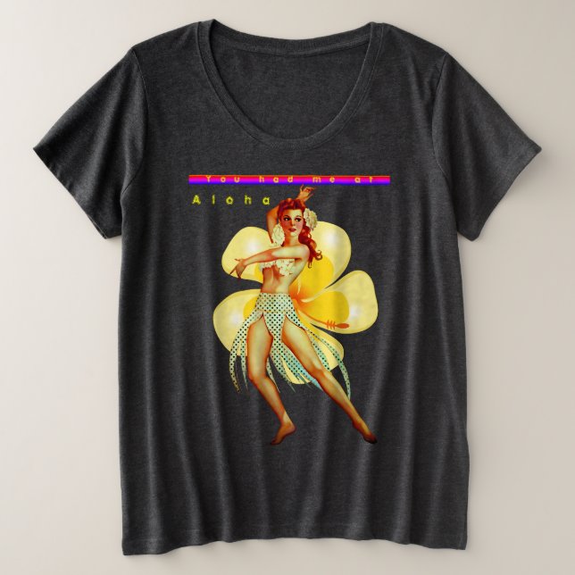 T-shirt Ahola Fun Fun Fashion Plus Size (Design devant)