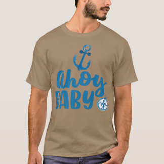 T-shirt Ahoy Baby Funny Pregnancy Reveal Announcement Gree
