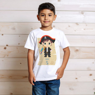 T-shirt Ahoy Là ! Pirate Boy fête d'anniversaire