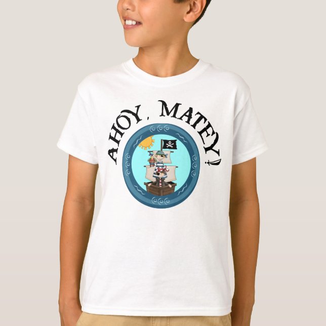 T-shirt Ahoy Matey Ringer Tee (Devant)
