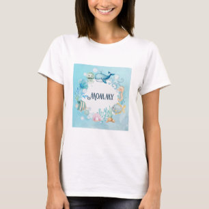 T-shirt Ahoy ! Sous la mer Chemise de Baby shower Mommy-to