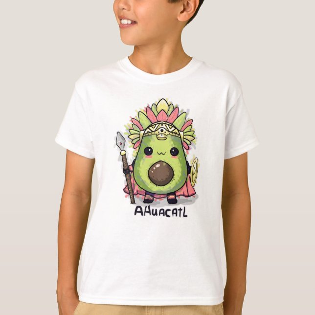 T-shirt Ahuacatl Aztec Warrior Avocado (Devant)