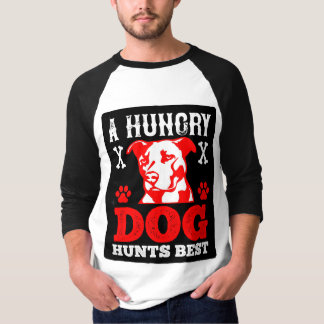 T-shirt Ahungrydog Homme'sBasic3/4SleeveRaglanT-Shirt