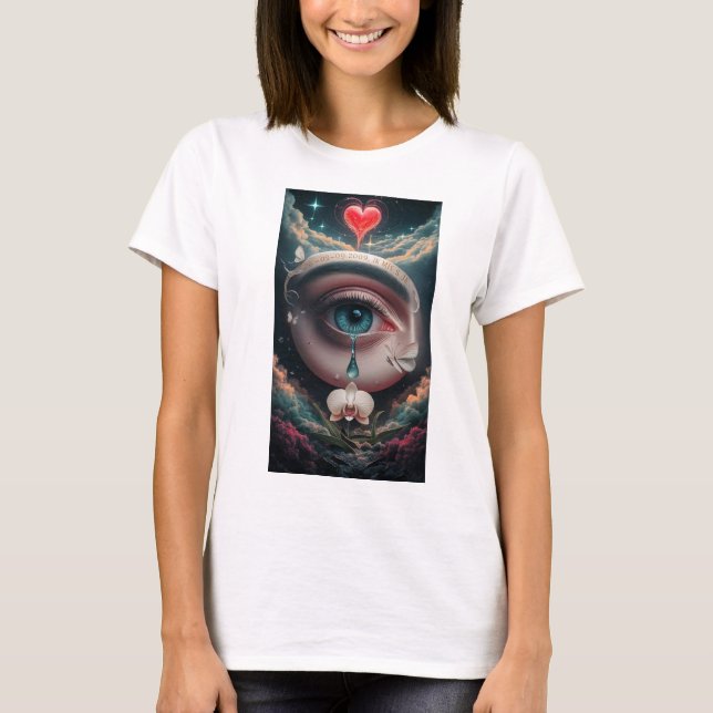 T-shirt Aï de conception des yeux (Devant)
