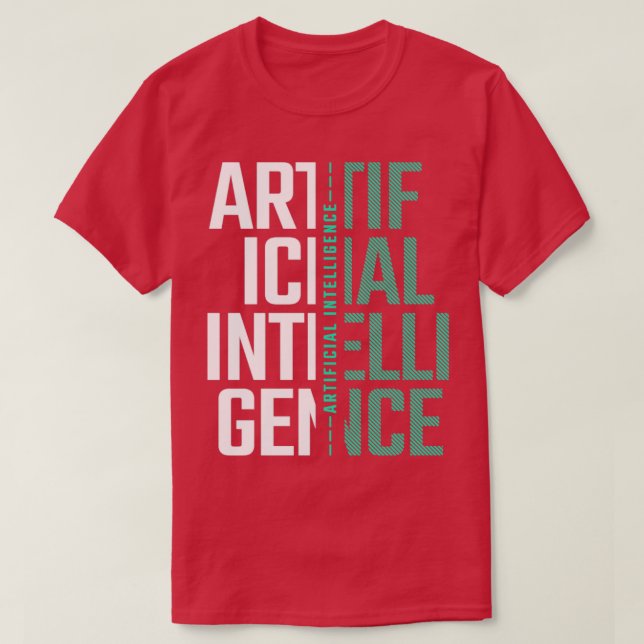 T-shirt AI Intelligence artificielle Futuriste Cadeau Nerd (Design devant)