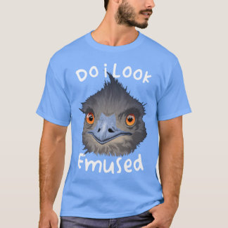 T-shirt Ai-Je L'Air Amusante Amusante Australienne Emu Ois