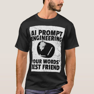 T-shirt AI Prompt Engineering - Le meilleur ami de vos mot