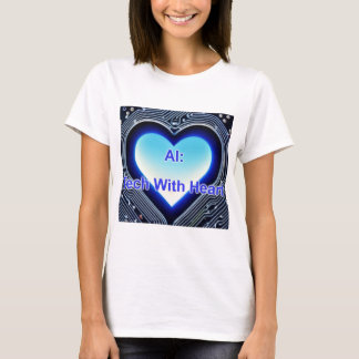 T-shirt AI : Tech avec cœur Femme Blanc