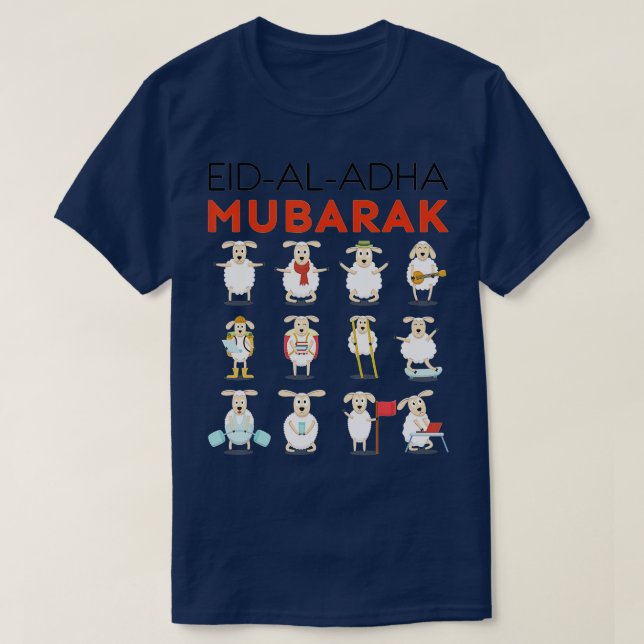 T-shirt Aïd Al Adha Aïd Moubarak Joyeux Aïd (31) (Design devant)