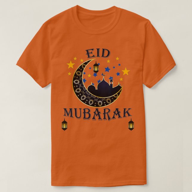 T-shirt Aïd Alfitr Moubarak Kareem, Joyeux Ramadan Kareem  (Design devant)