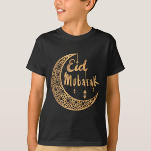 T-shirt Aïd Moubarak Kareem Islamique Jeûne Enfants Femmes