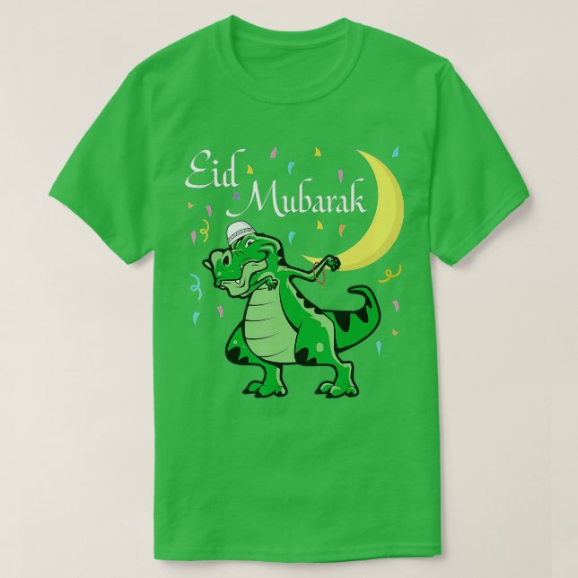 T-shirt Aïd Moubarak Musulman Vêtements Enfants Aïd Al Fit (Design devant)