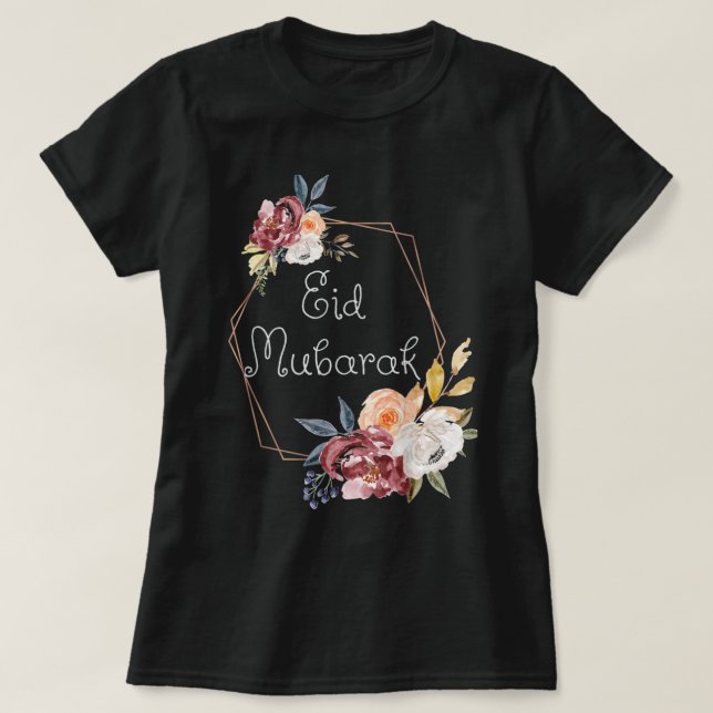 T-shirt Aïd Moubarak pour les hommes musulmans américains  (Design devant)